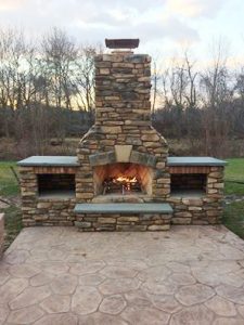 Outdoor kitchen inspiration - outdoor fireplace kit