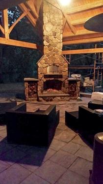 brick oven fireplace combo unit, wooster ohio