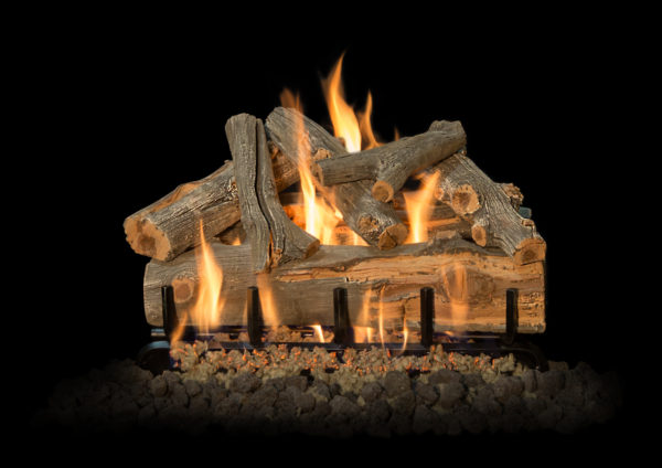 outdoor fireplace gas log set