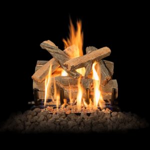 outdoor brick fireplace gas logs