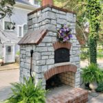 brick oven and fireplace